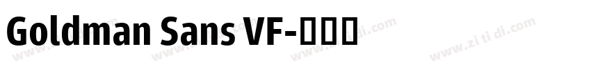 Goldman Sans VF字体转换